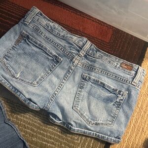 PAIGE Light Blue Jean Shorts